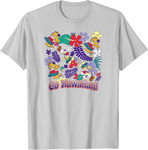 Garfield Go Hawaiian T-Shirt - T-Shirt | Ash