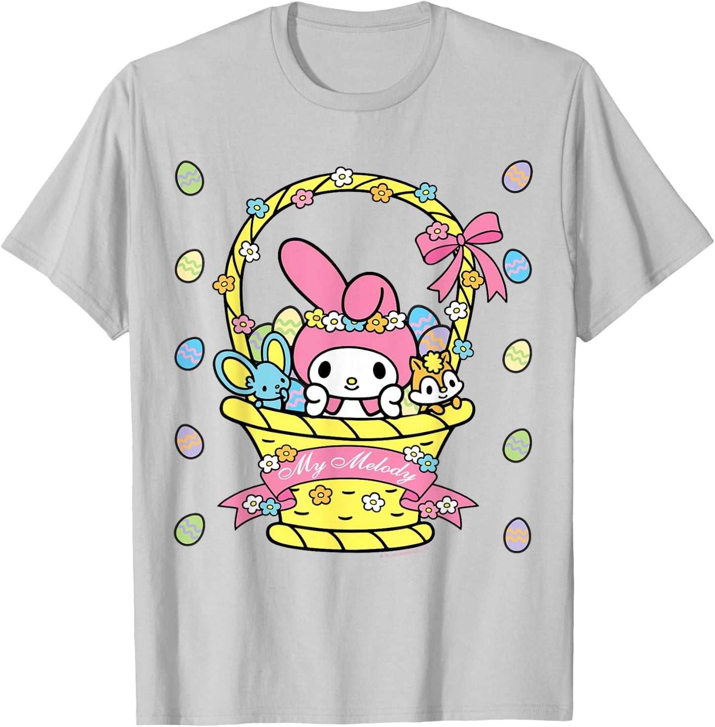My Melody Logo Happy Easter Shirt T-Shirt - T-Shirt | Ash