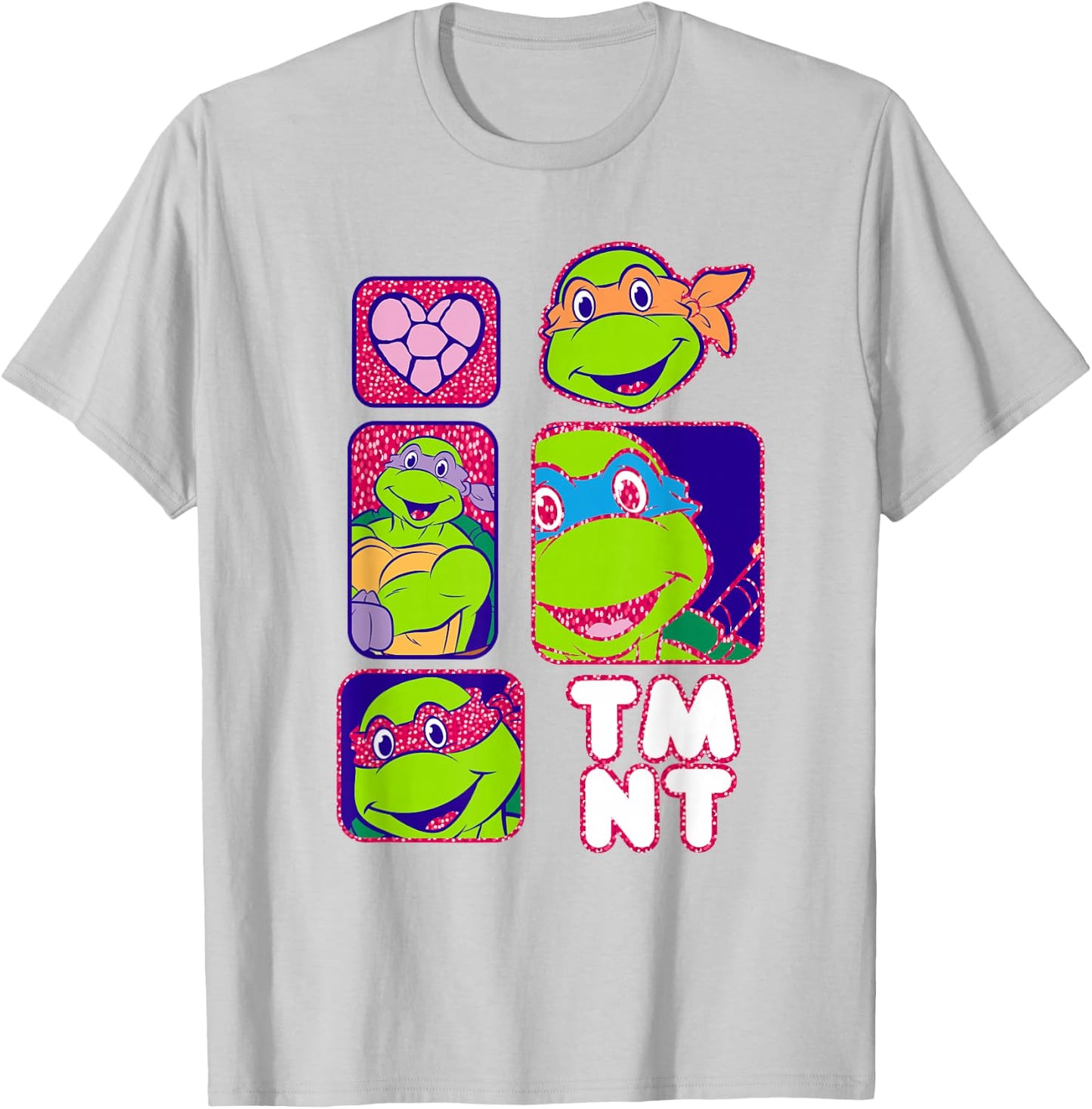 Teenage Mutant Ninja Turtles TMNT Box Portraits T-Shirt - T-Shirt | Ash