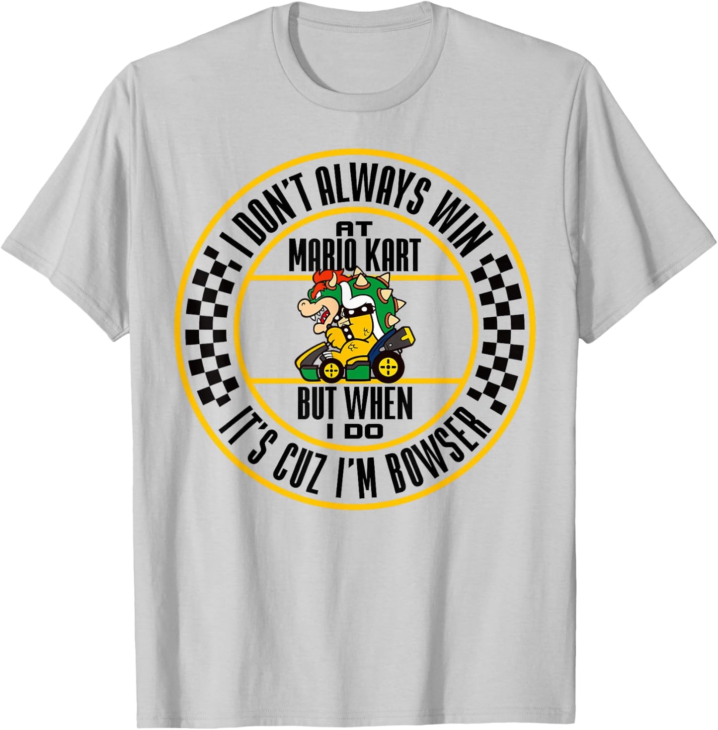 Nintendo Mario Kart Winning As Bowser Graphic T-Shirt - T-Shirt | Ash