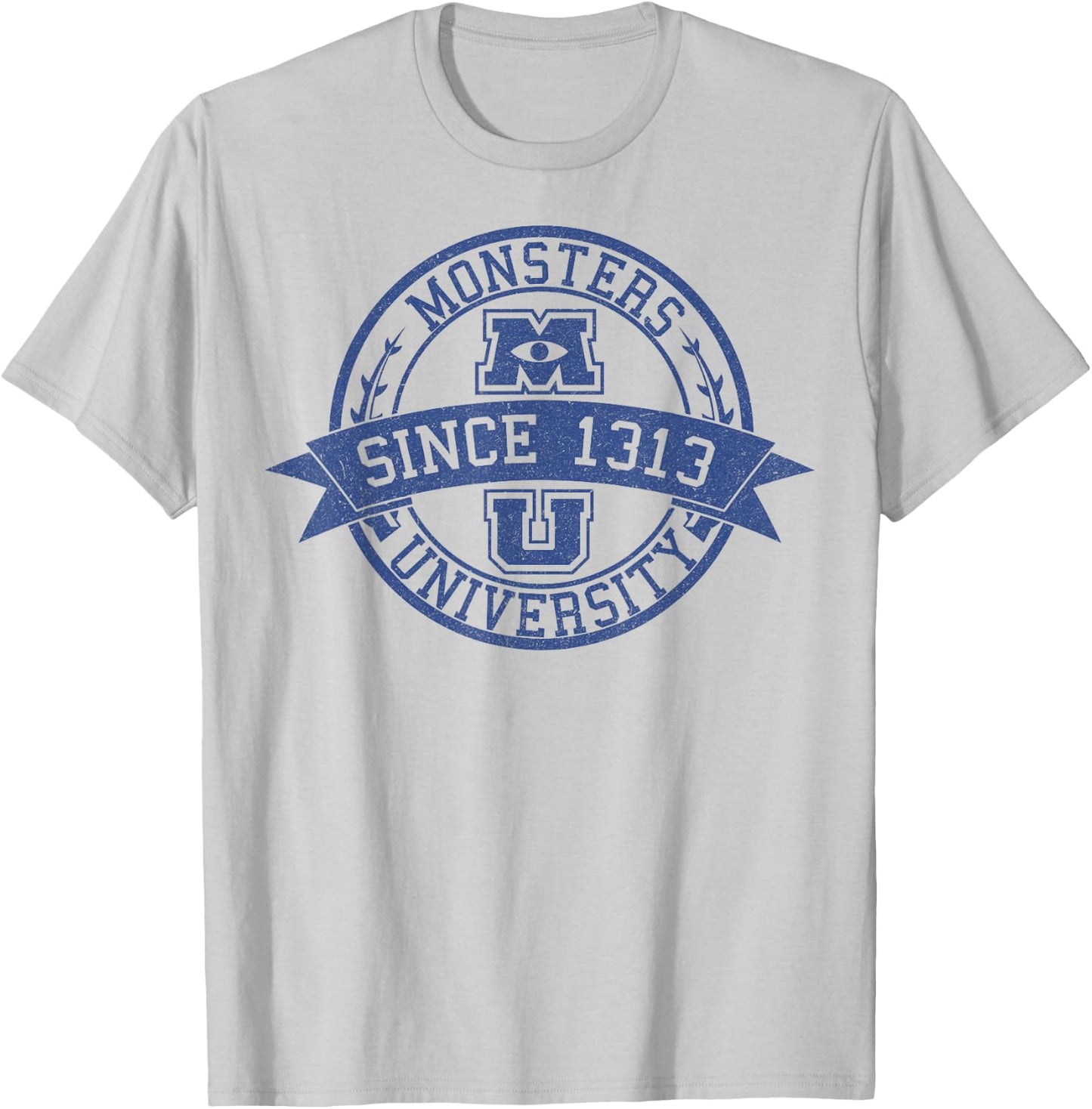 Disney Pixar Monsters University Since 1313 Logo T-Shirt - T-Shirt | Ash