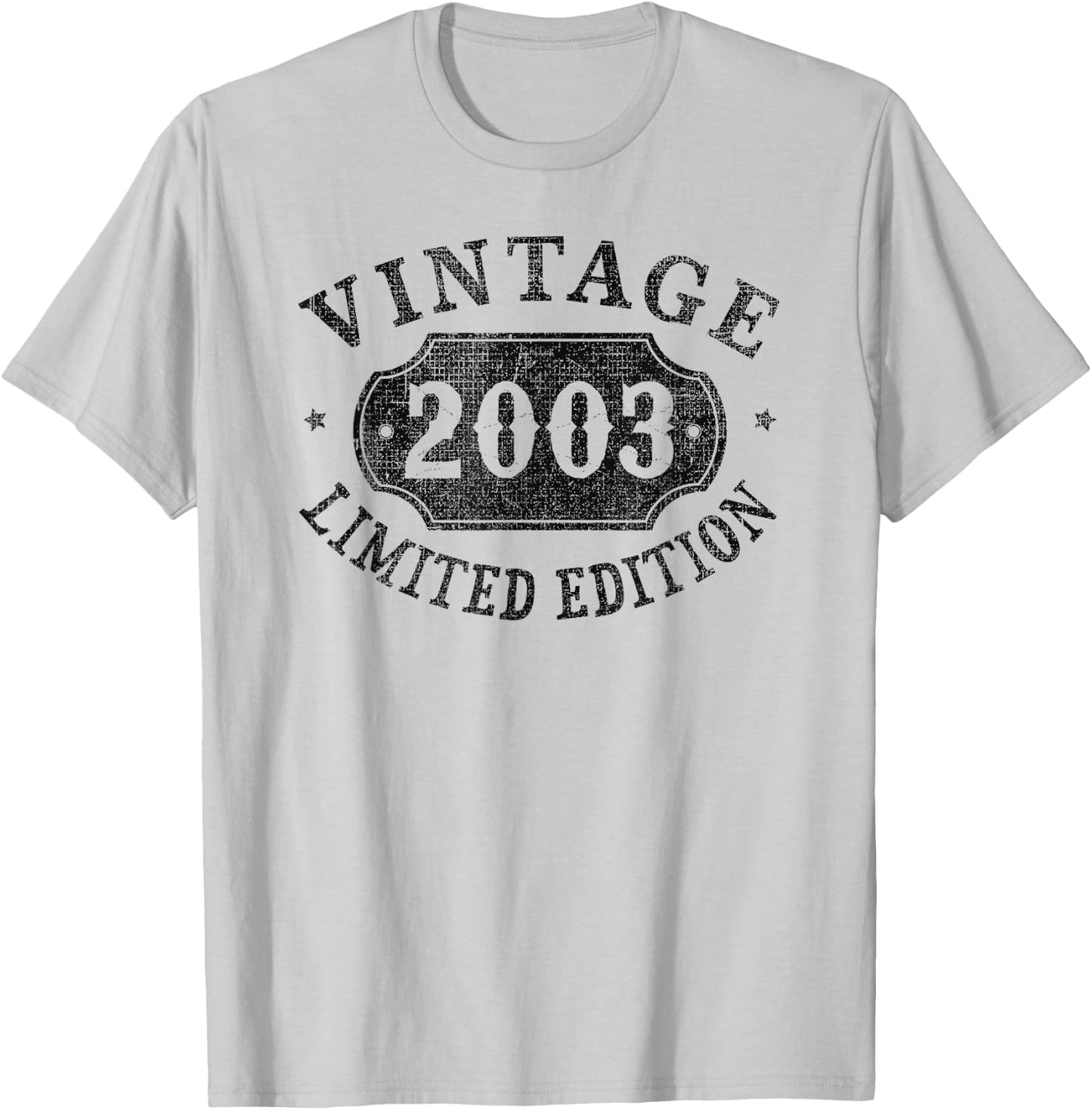 22 year old 22nd Birthday Male Female Him Her Limited 2003 T-Shirt - T-Shirt | Ash