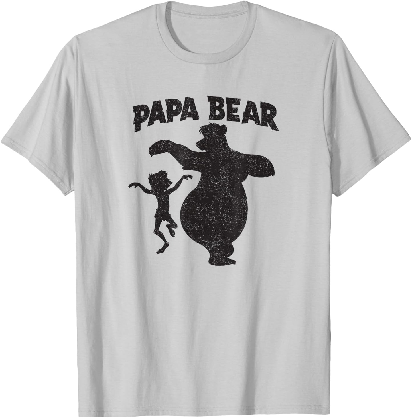 Disney Jungle Book Papa Bear Father's Day T-Shirt - T-Shirt | Ash