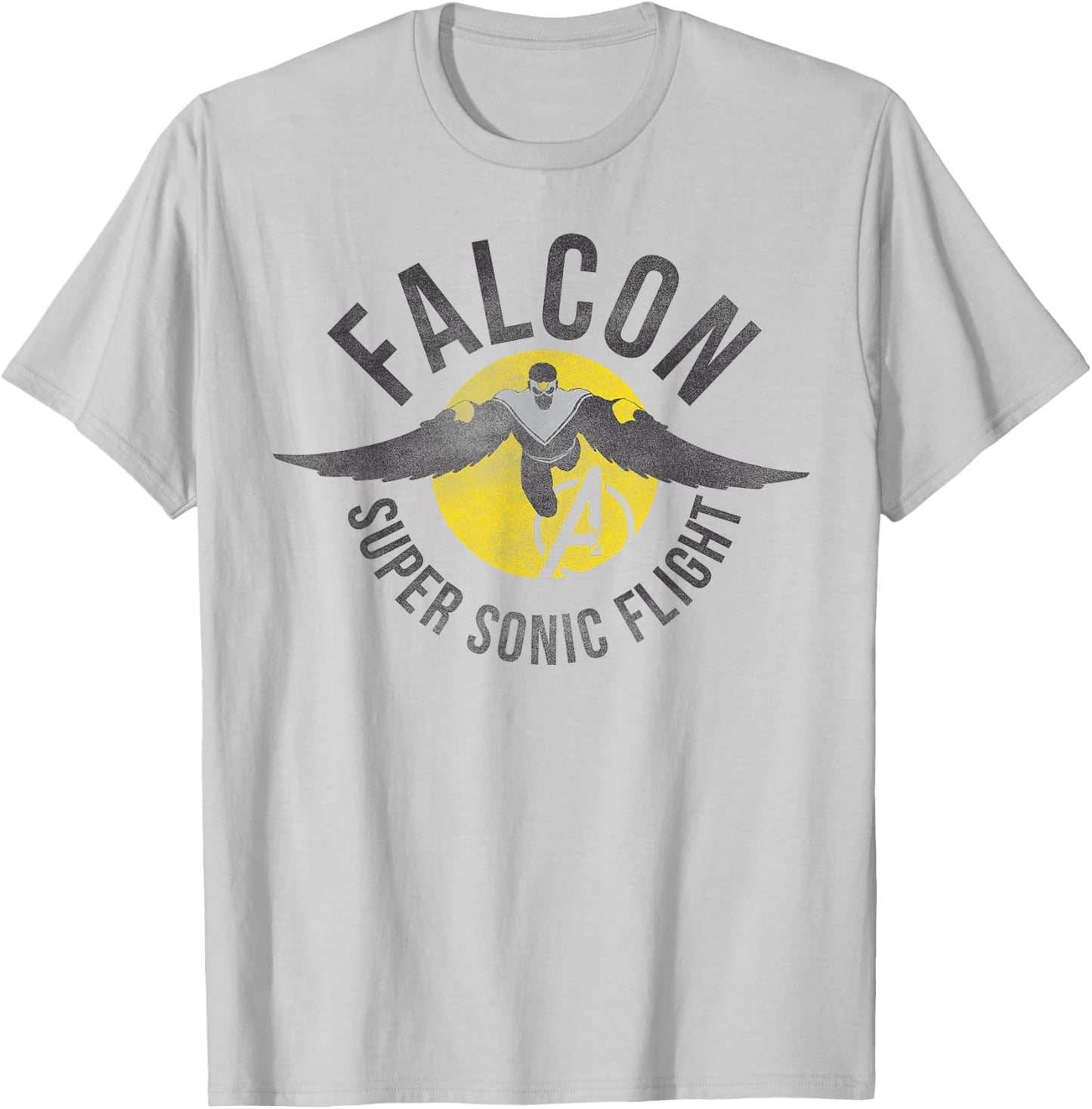 Marvel Assemble Falcon Super Sonic Flight Graphic T-Shirt - T-Shirt | Ash
