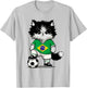 Brazilian Flag Men Women Kids Brazil T-Shirt - T-Shirt | Ash