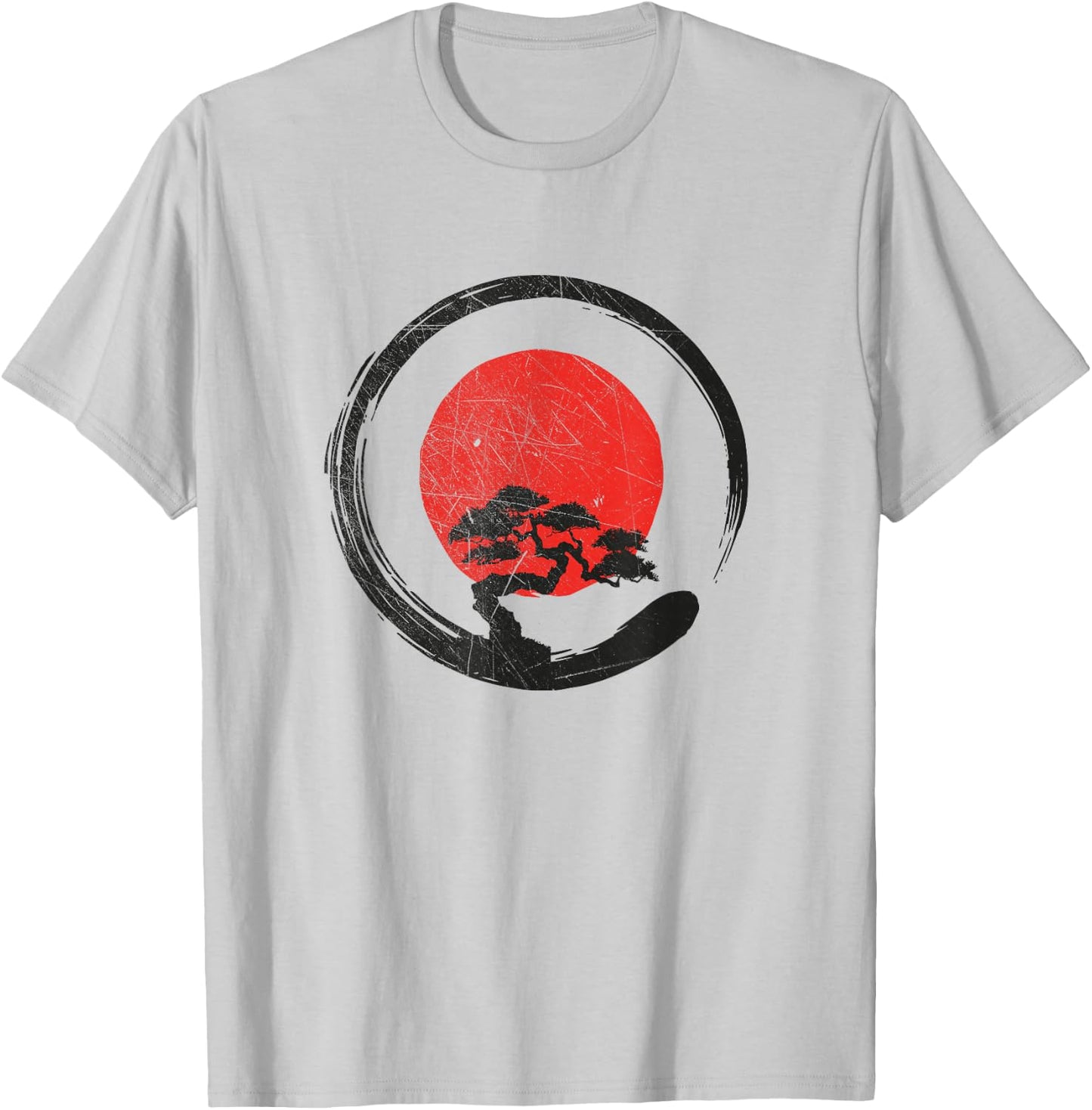 Buddhism Spiritual - Buddha Zen Enso Circle Buddhist T-Shirt - T-Shirt | Ash