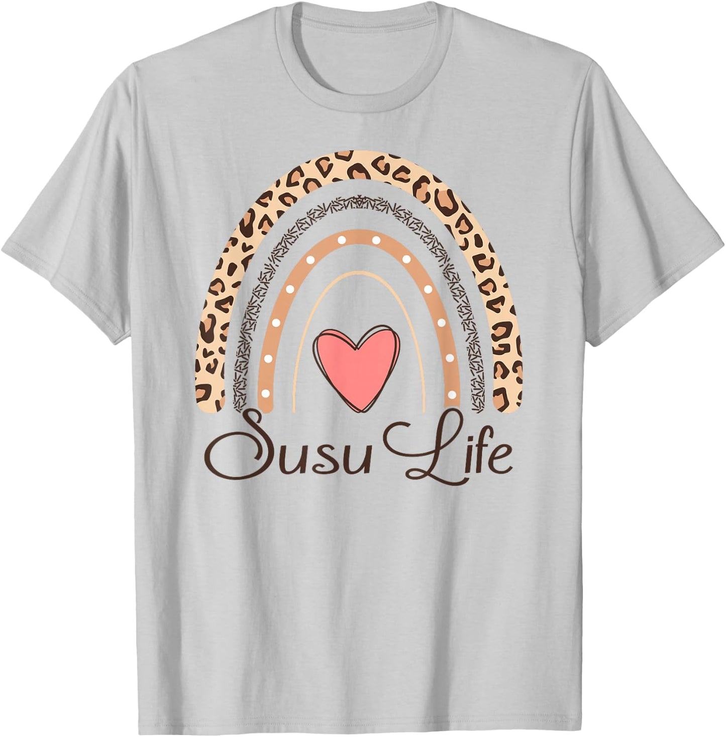 Susu Life Boho Rainbow Funny Grandma Susu T-Shirt - T-Shirt | Ash