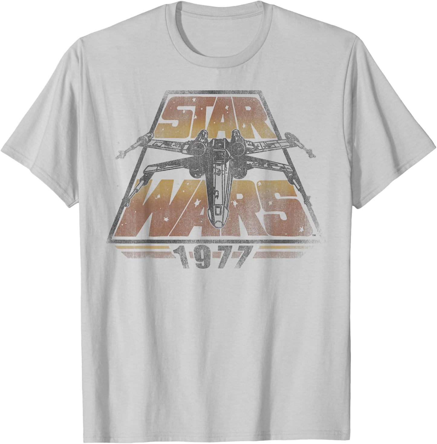 Star Wars 1977 Vintage X-Wing Logo T-Shirt - T-Shirt | Ash