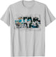 Star Wars Logo AT-AT Walker Battle T-Shirt - T-Shirt | Ash
