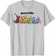 Purride Rainbow Cats LGBTQ Pride Colorful Kittens Butterfly T-Shirt - T-Shirt | Ash