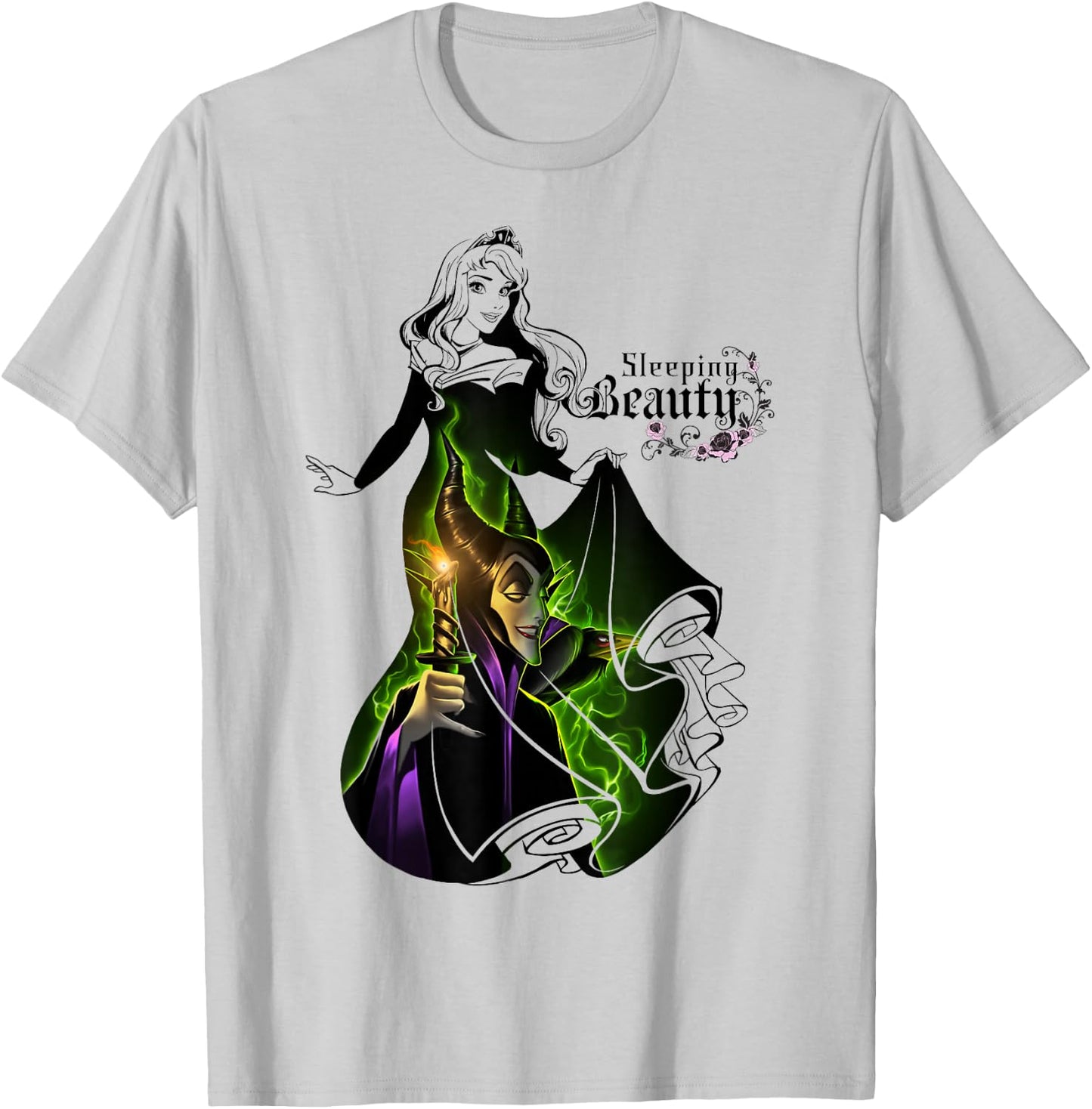 Disney Sleeping Beauty Aurora Dress With Maleficent T-Shirt - T-Shirt | Ash