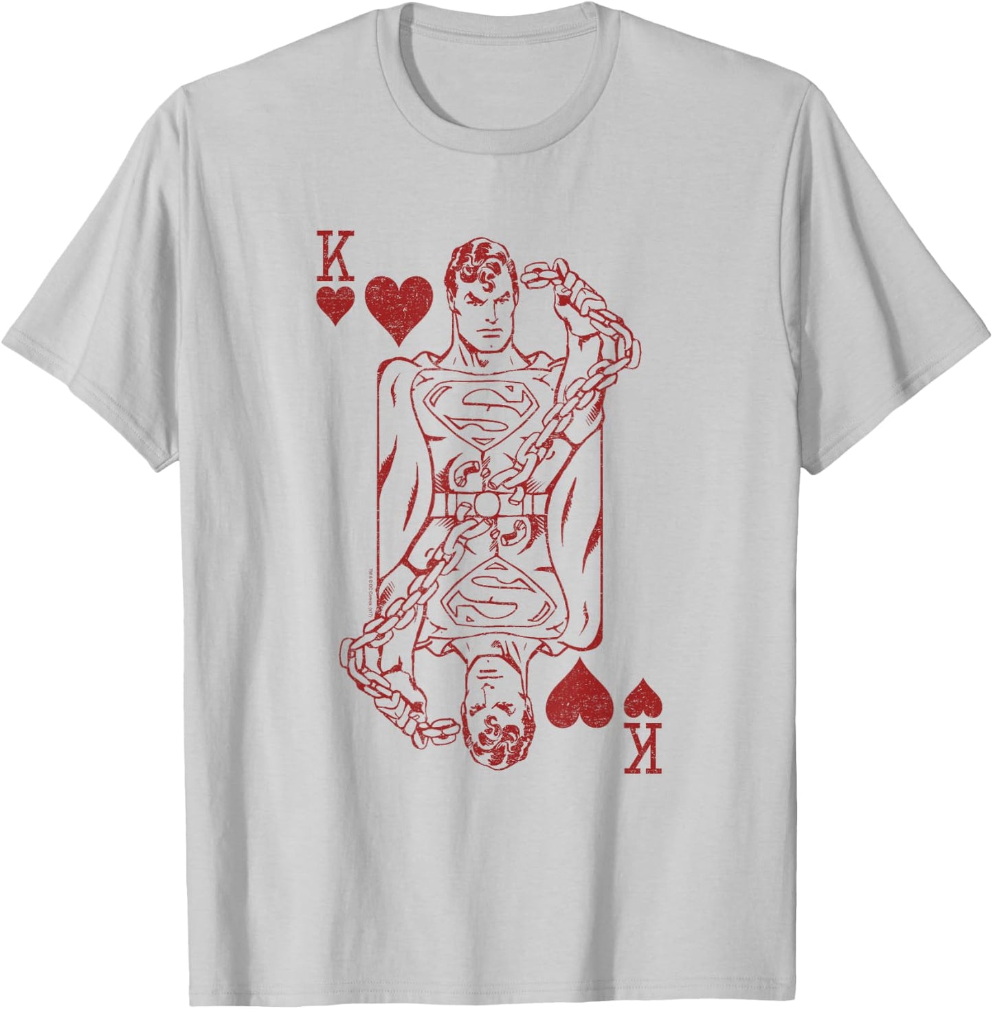 Superman Super Card T-Shirt - T-Shirt | Ash