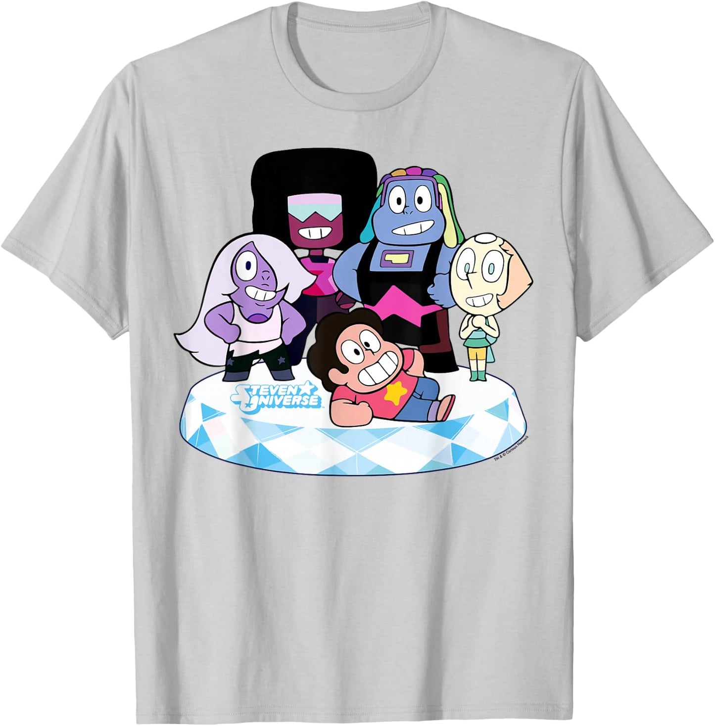 Stevens Universe Group Shot of All Gems Graphic T-Shirt - T-Shirt | Ash
