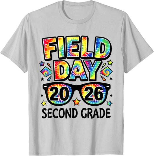 Field Day 2026 Second Grade Teacher Kids 2nd Grade Field Day T-Shirt - T-Shirt | Ash