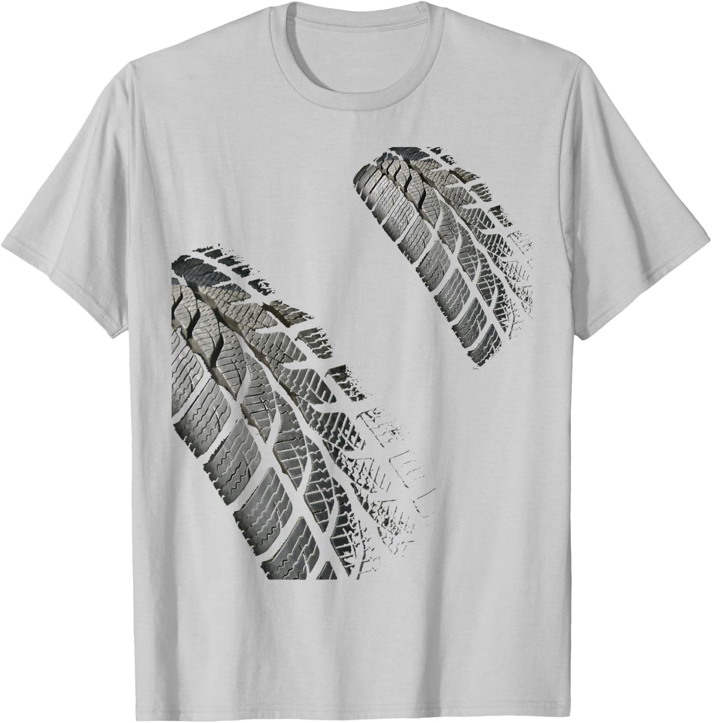 Tire Track Of Dirt Racing Car Bike SkidMark Motocross T-Shirt - T-Shirt | Ash