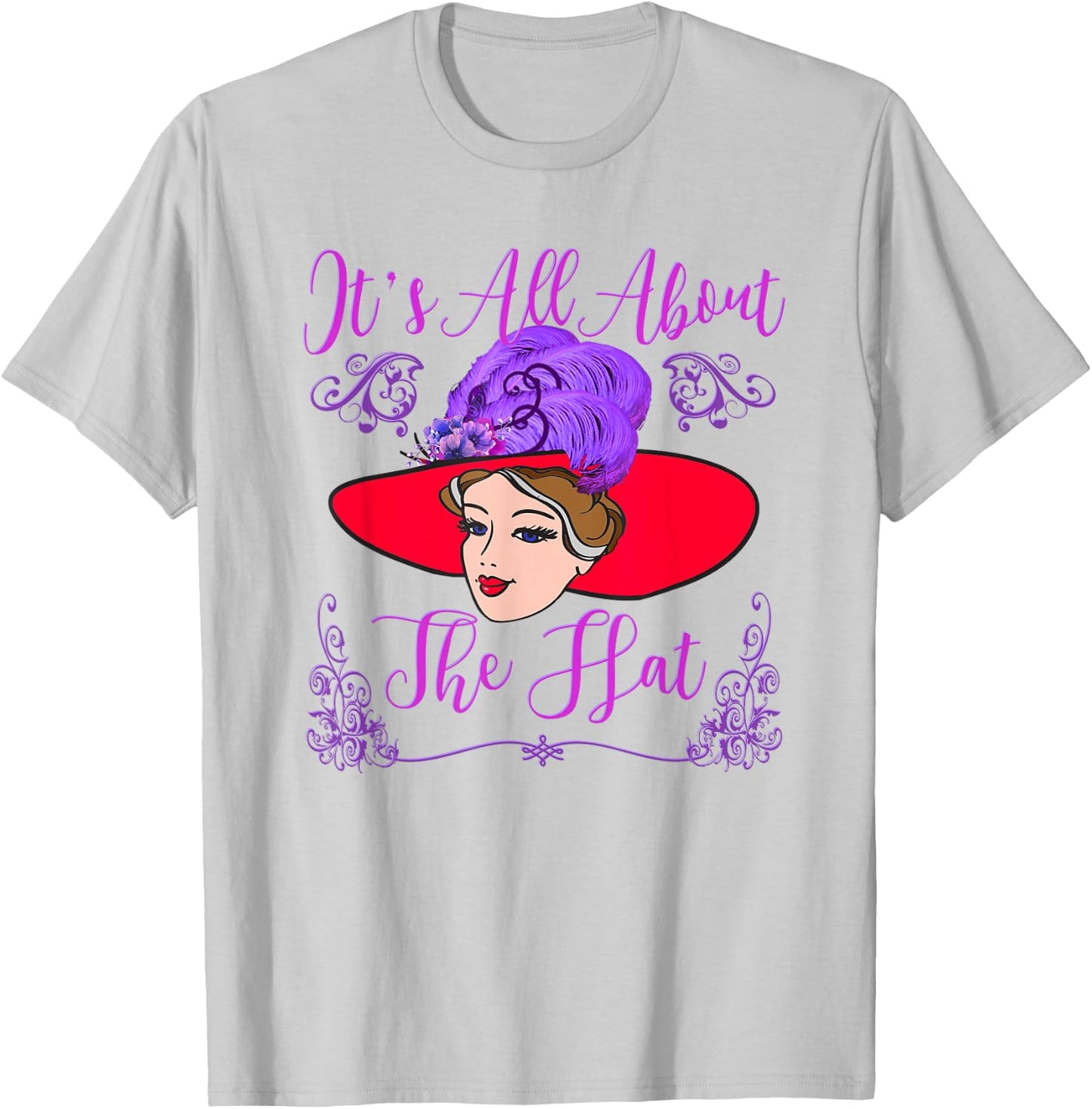 Red Hat It's All About the Hat Vintage Style T Shirt T-Shirt - T-Shirt | Ash