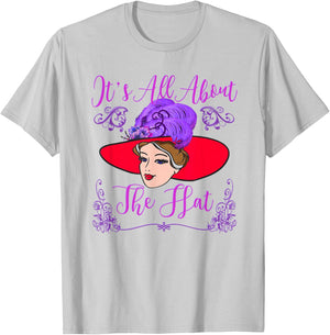 Red Hat It's All About the Hat Vintage Style T Shirt T-Shirt - T-Shirt | Ash