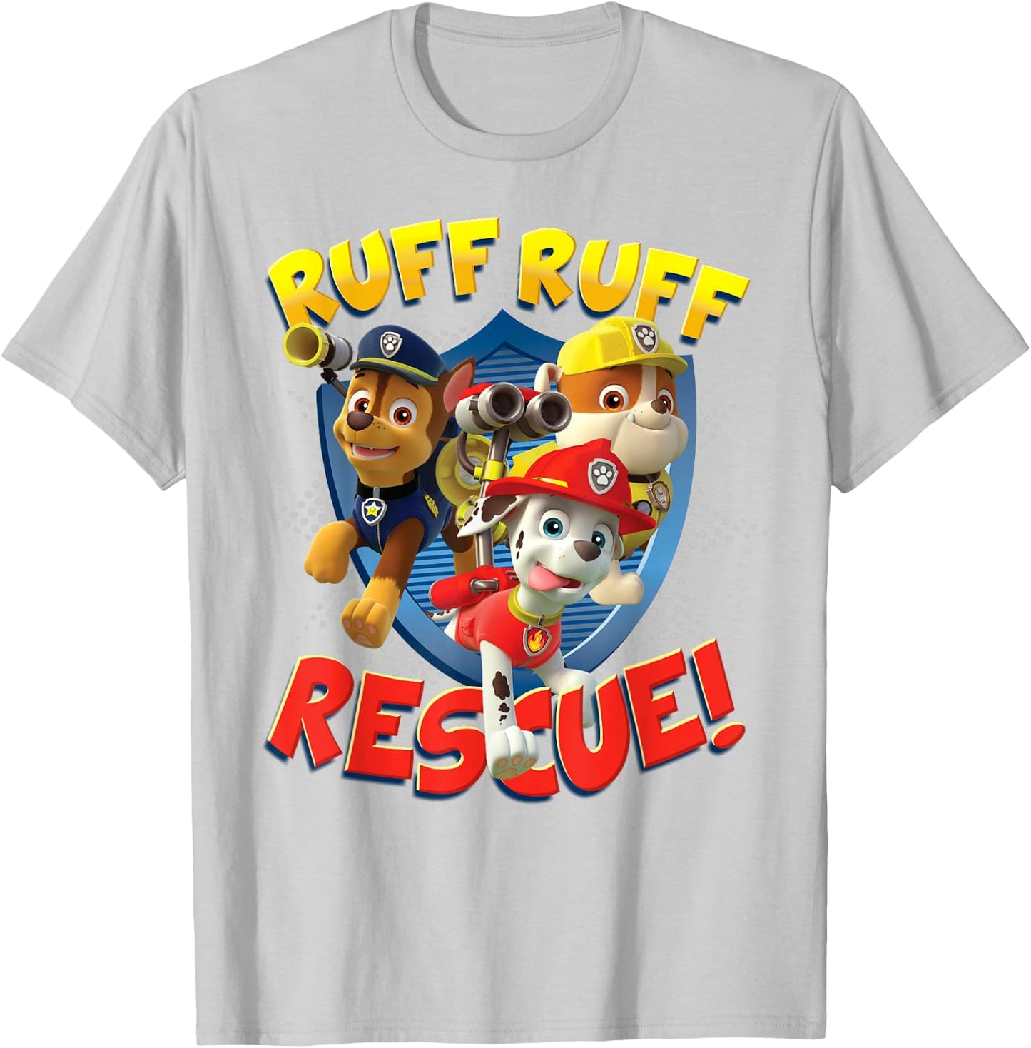 PAW Patrol Ruff Ruff Rescue! T- Shirts T-Shirt - T-Shirt | Ash