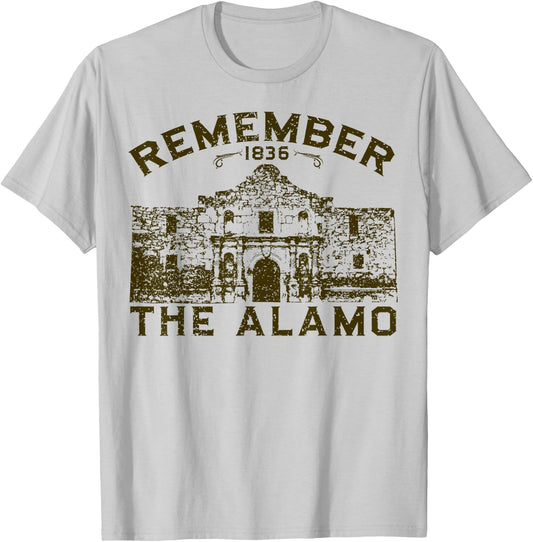 Remember The Alamo Souvenir History San Antonio Texas T-Shirt - T-Shirt | Ash
