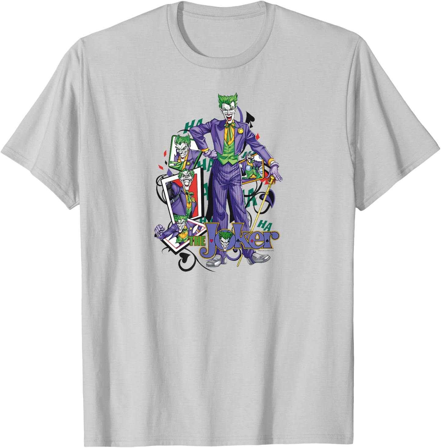 Batman the Joker Wild Cards T-Shirt - T-Shirt | Ash