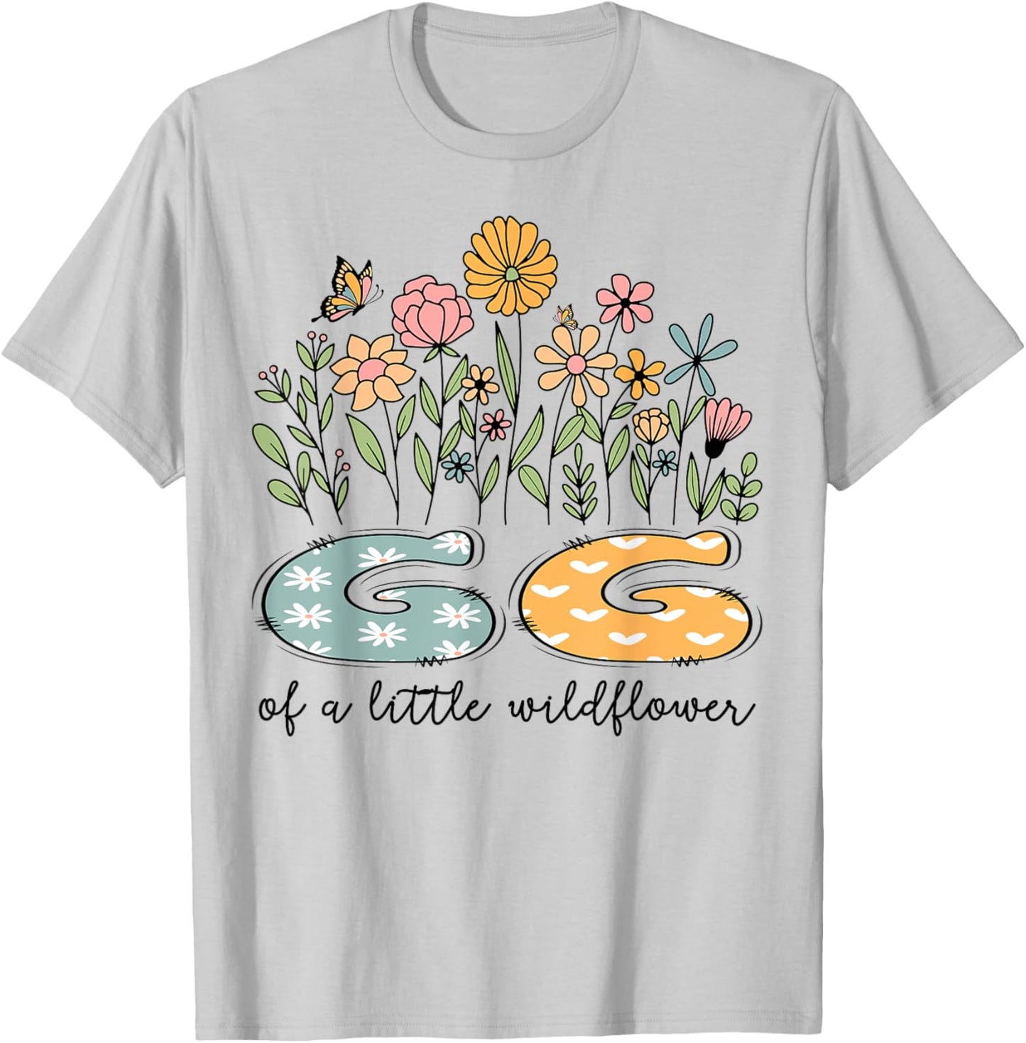 GG Of The Little Wildflower Baby Birthday Floral T-Shirt - T-Shirt | Ash
