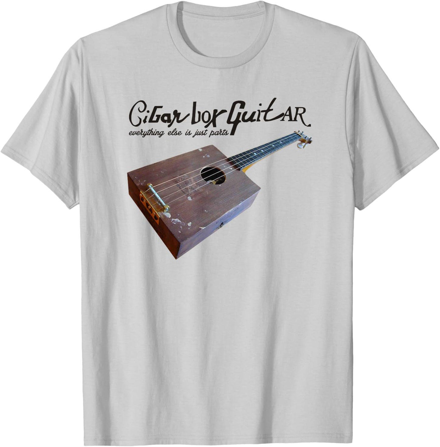 Cigar Box Guitar Everything Else Parts, Novelty T-Shirt - T-Shirt | Ash