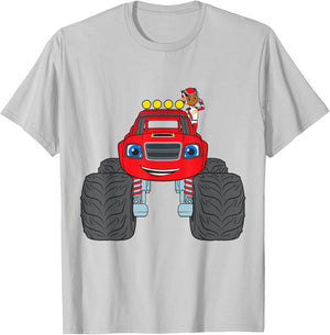 Blaze & The Monster Machines ( AJ & Blaze) Group T-Shirt - T-Shirt | Ash