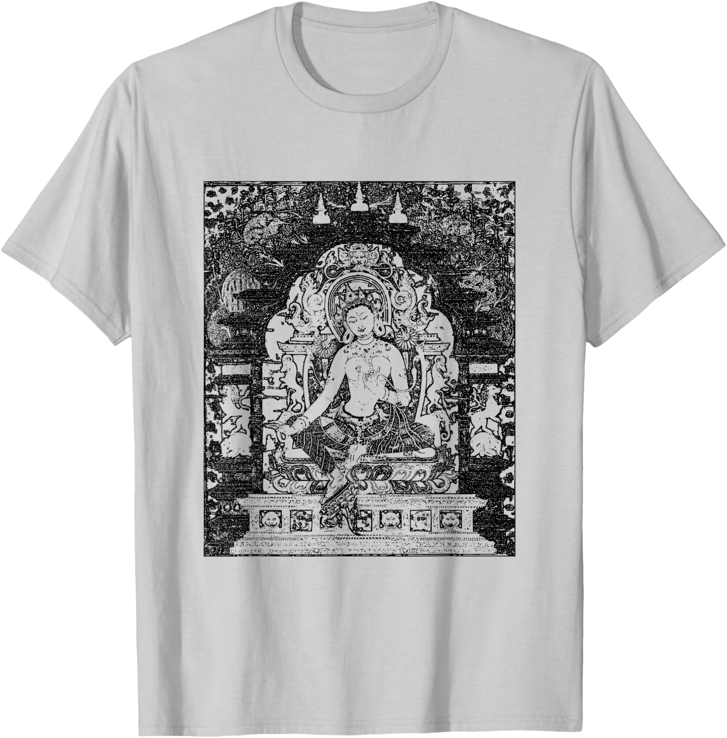 Green Tara Tibetan Buddhism Vajrayana Bodhicitta T-Shirt - T-Shirt | Ash