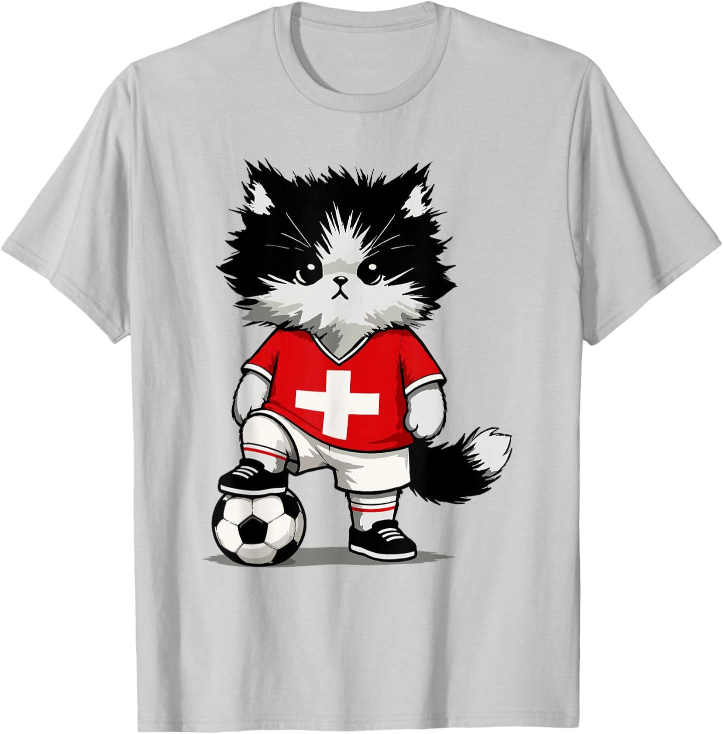 Swiss Flag Men Women Kids Switzerland T-Shirt - T-Shirt | Ash