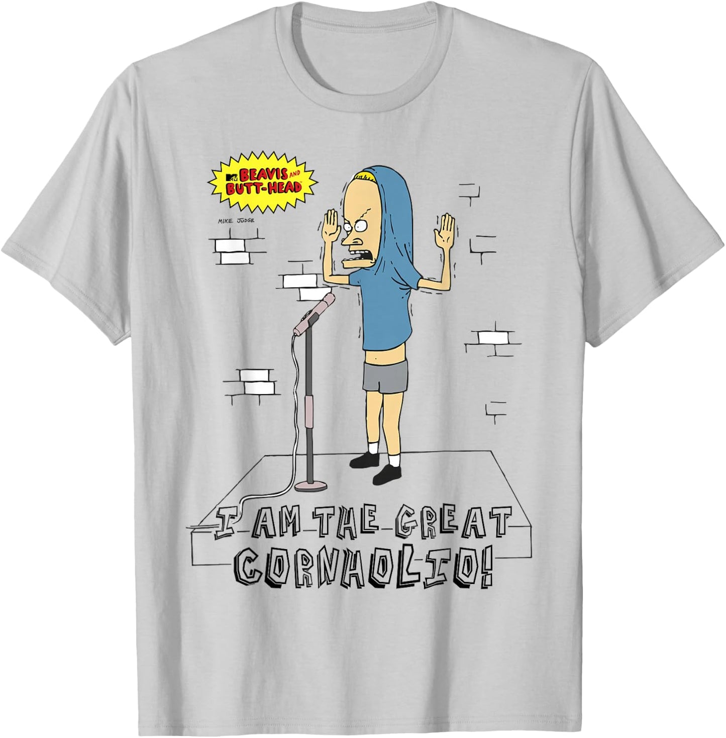 Beavis and Butt-Head Stand Up Cornholio T-Shirt - T-Shirt | Ash