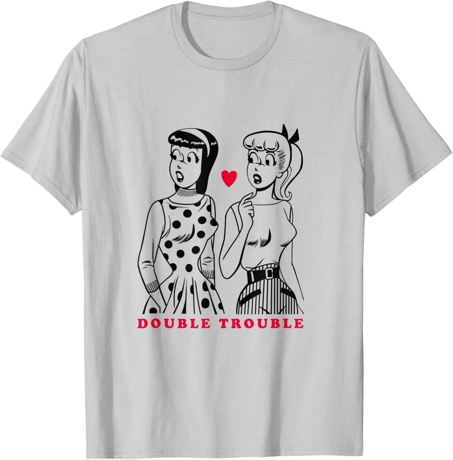 Double Trouble Betty and Veronica T-Shirt - T-Shirt | Ash