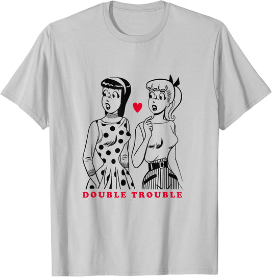 Double Trouble Betty and Veronica T-Shirt - T-Shirt | Ash