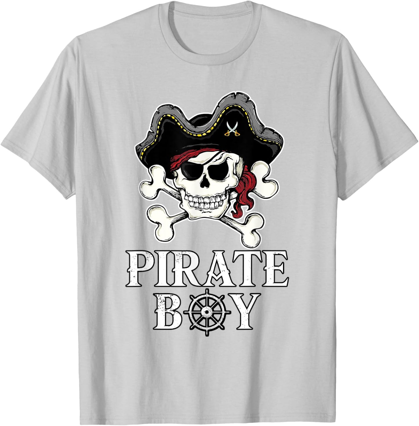 Pirate Boy Pirate T-Shirt - T-Shirt | Ash
