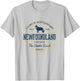Newfie Vintage Newfoundland Retro T-Shirt - T-Shirt | Ash