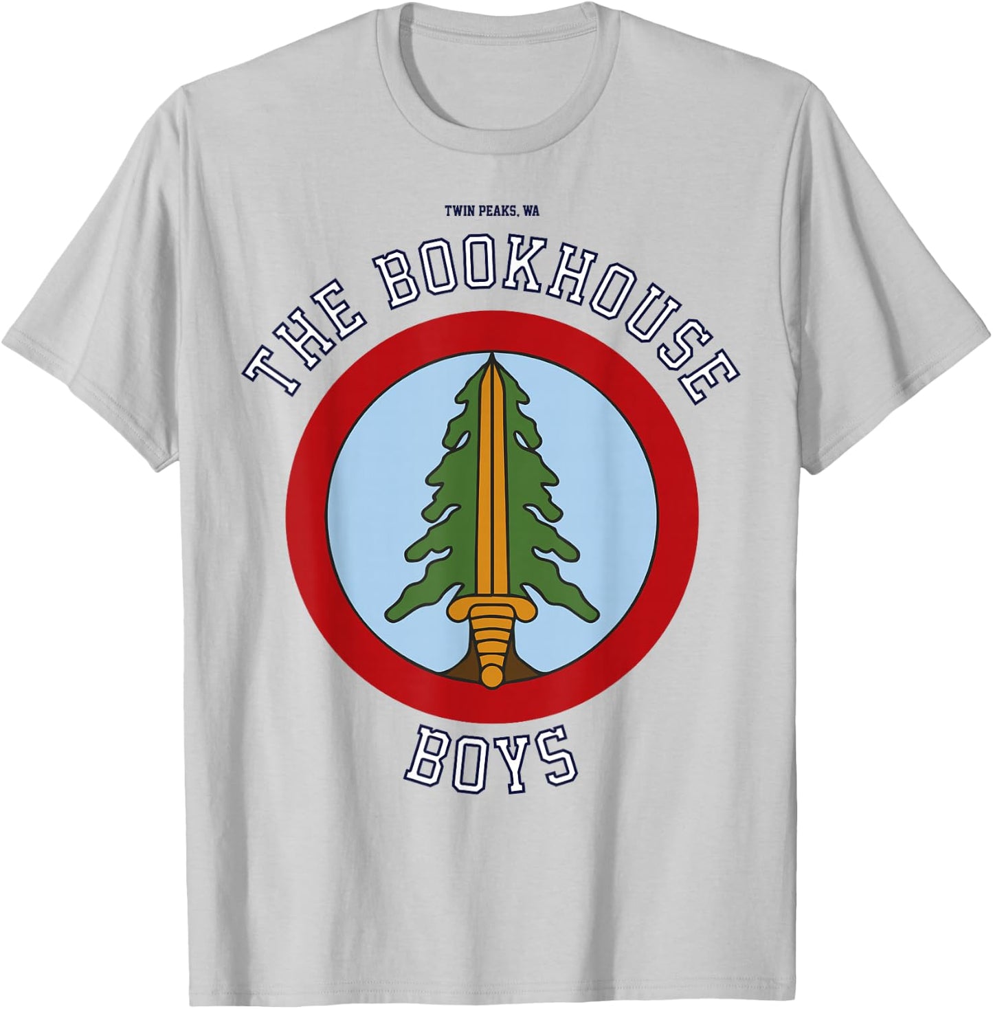 Twin Peaks Bookhouse Boys Circle Logo Graphic T-Shirt - T-Shirt | Ash