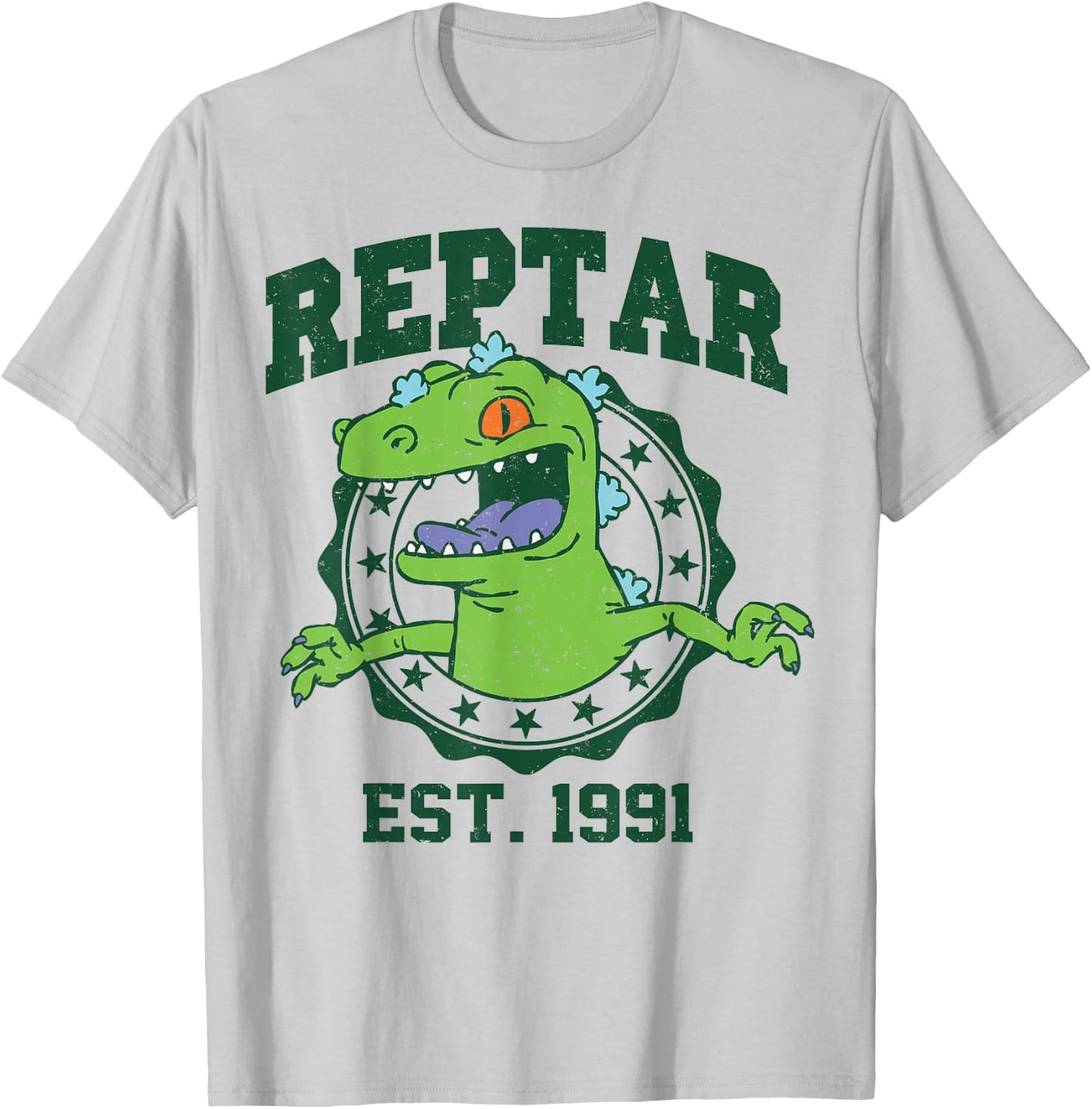 Nickelodeon Reptar Est 1991 T-Shirt - T-Shirt | Ash
