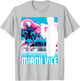 Miami Vice Classic Neon Poster T-Shirt - T-Shirt | Ash