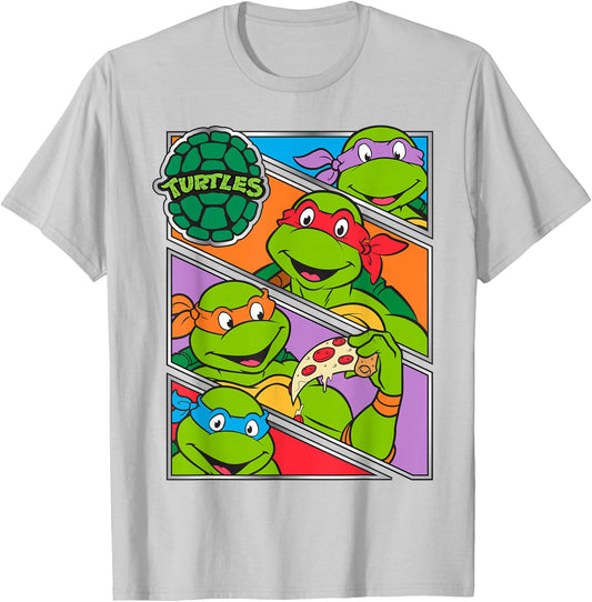 Teenage Mutant Ninja Turtles Multiple Panels T-Shirt - T-Shirt | Ash