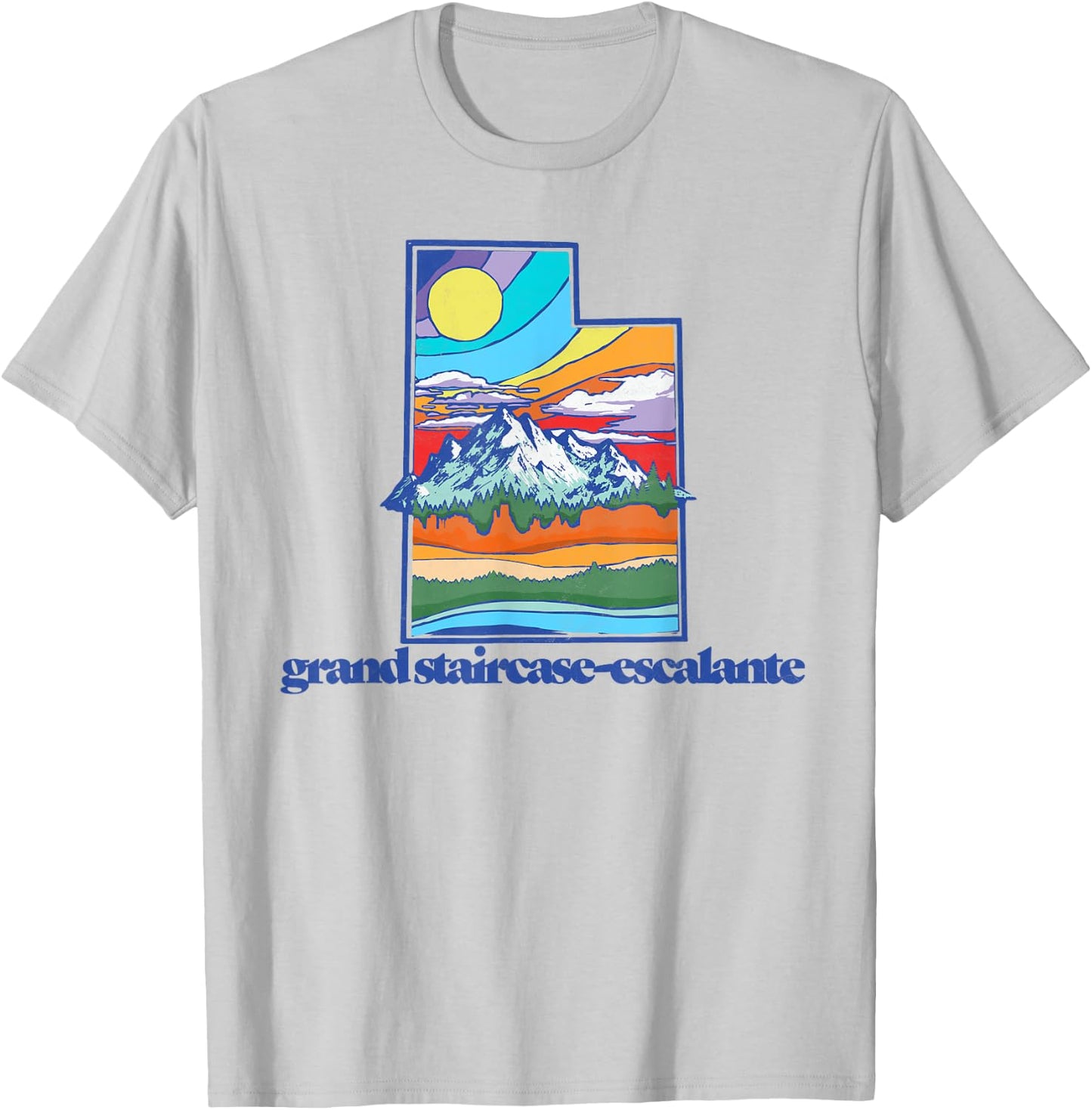 Grand Staircase-Escalante Utah Vintage Nature Outdoor T-Shirt - T-Shirt | Ash