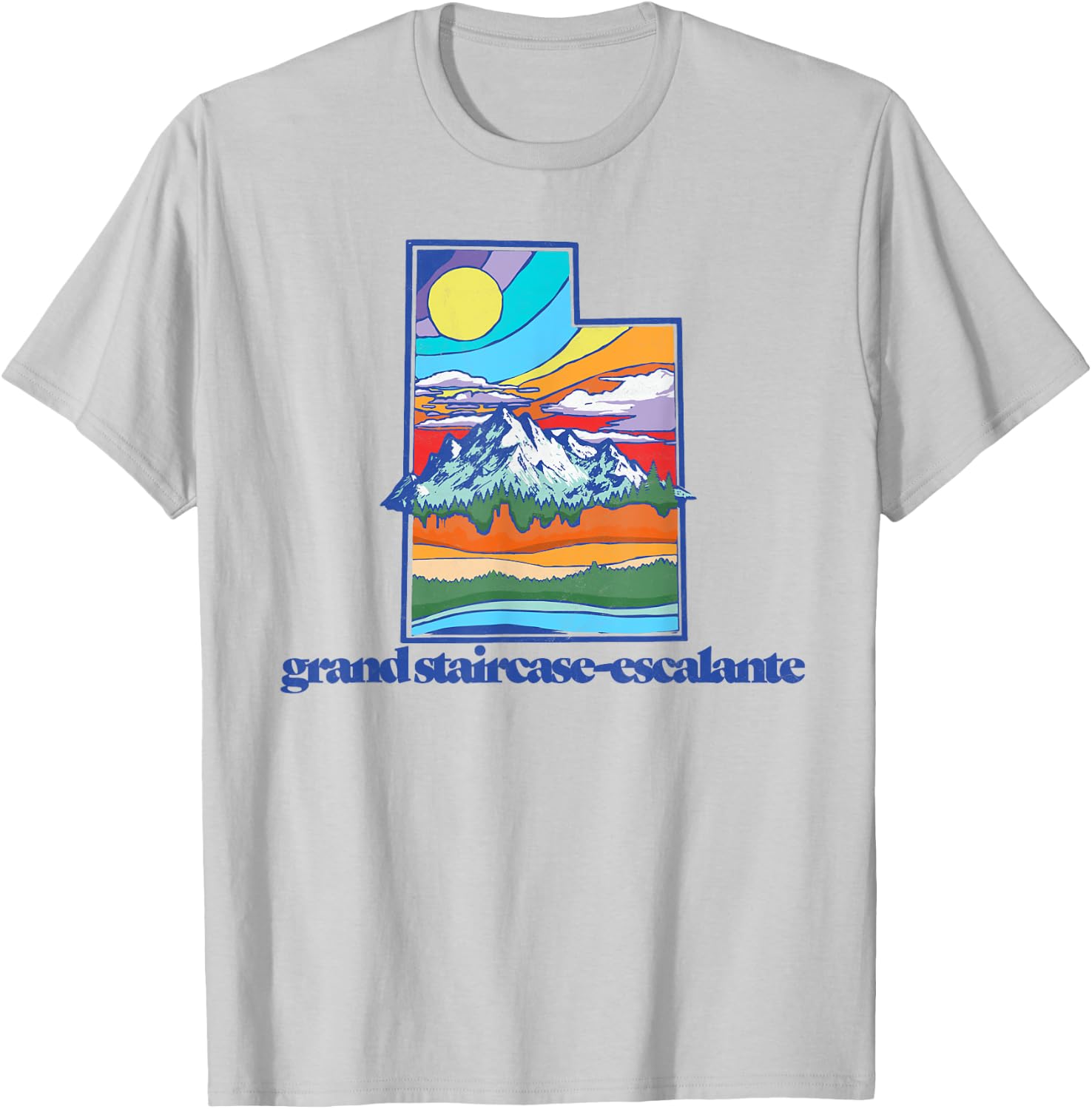 Grand Staircase-Escalante Utah Vintage Nature Outdoor T-Shirt - T-Shirt | Ash