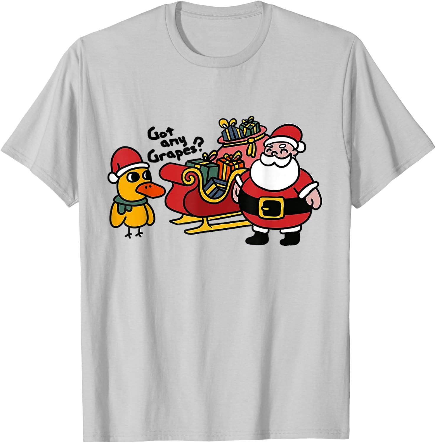 Ice Fresh Lemonade Got Any Grapes Duck Funny Christmas Gifts T-Shirt - T-Shirt | Ash