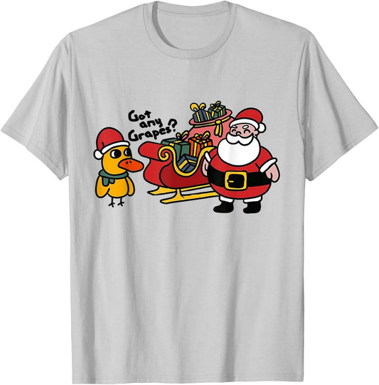 Ice Fresh Lemonade Got Any Grapes Duck Funny Christmas Gifts T-Shirt - T-Shirt | Ash