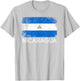 Nicaraguan Flag | Vintage Made in Nicaragua Gift T-Shirt - T-Shirt | Ash