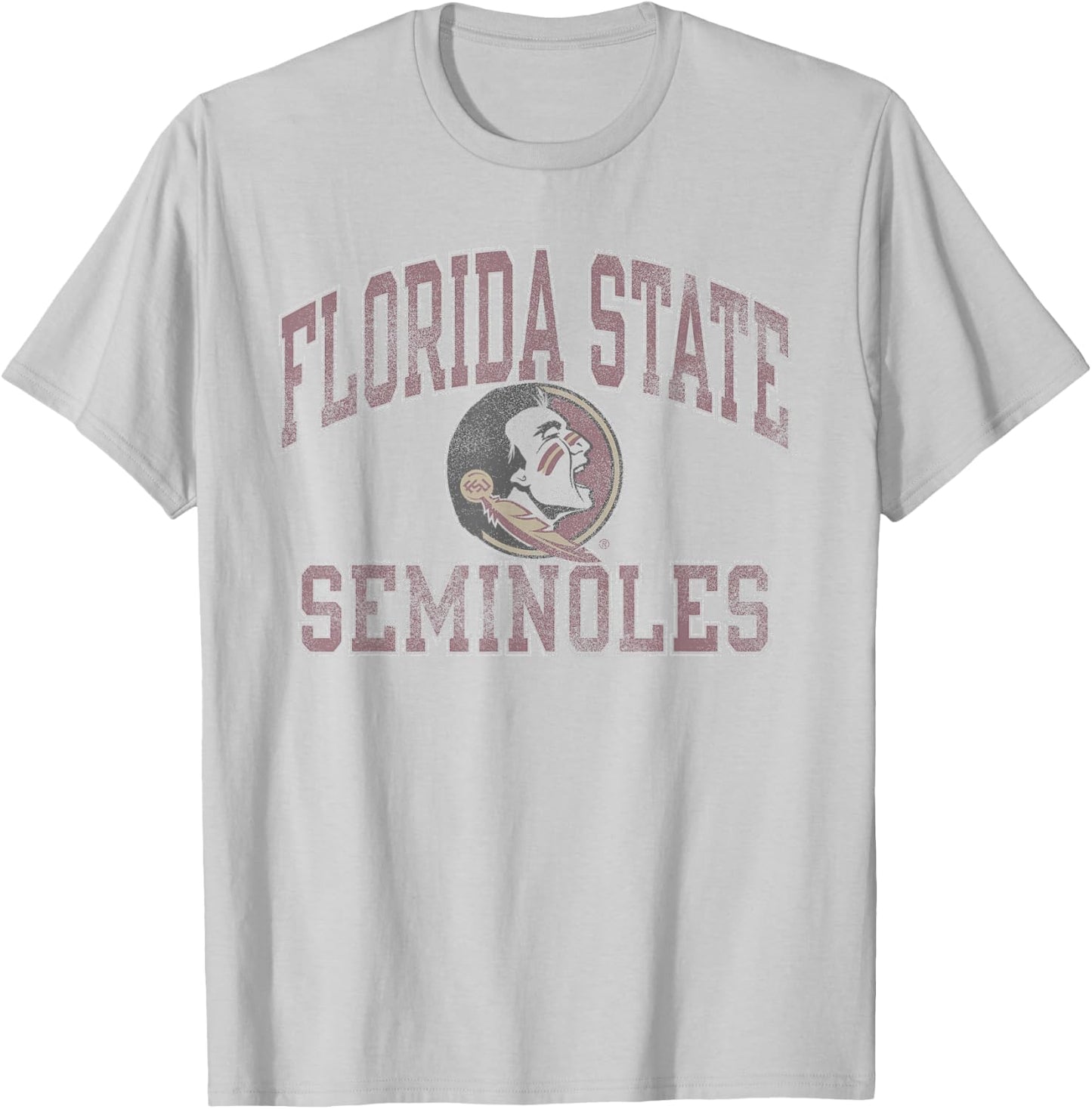 Florida State Seminoles Vintage Worn Officially Licensed T-Shirt - T-Shirt | Ash