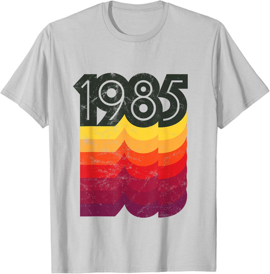 Birthday 80s Style Retro 1985 T-Shirt - T-Shirt | Ash