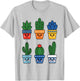 Cute Cactus pots Men Women Kids Toddlers Boys Girls T-Shirt - T-Shirt | Ash