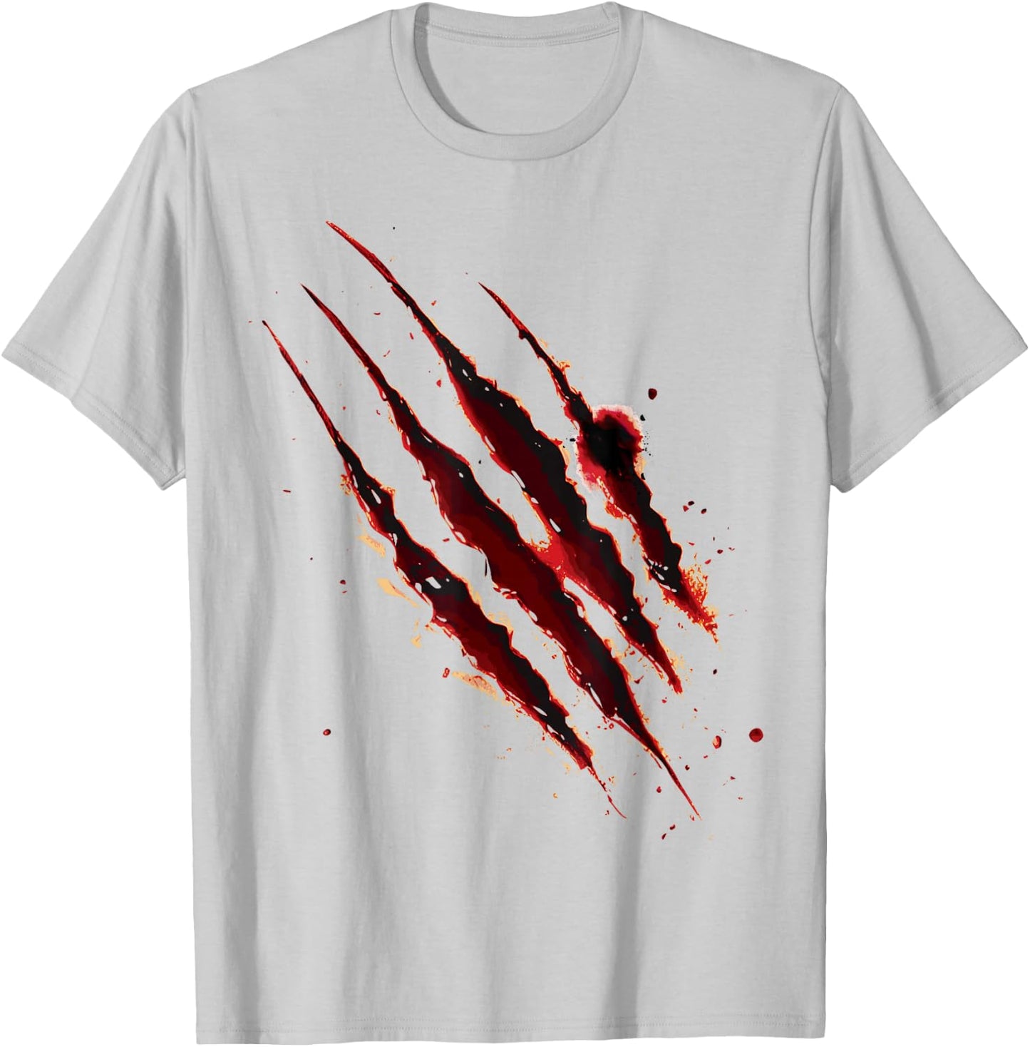 Bloody Shirt Zombie Outbreak Blood Splatter Claw Marks T-Shirt - T-Shirt | Ash
