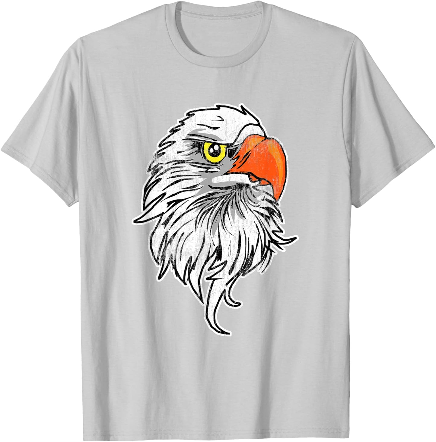 Cute Eagle Bird Love Eagles Shirt American Patriot Gift T-Shirt - T-Shirt | Ash