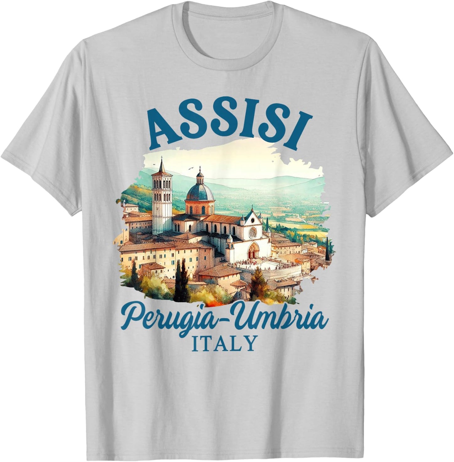 Assisi Travel Perugia Umbria Italy Trip Meet Me In Assisi T-Shirt - T-Shirt | Ash