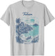 Tulum Mexico Vintage Travel Scenic Illustration T-Shirt - T-Shirt | Ash